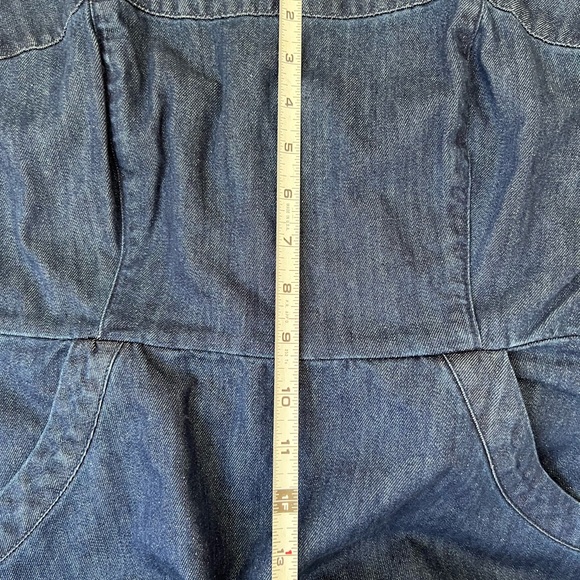 Velvet Heart Dress Strapless Denim Maxi Skirt Pockets NWT Size Large - Picture 8 of 8